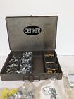 Lot of Oetiker 2-ear clamps with case and a few new old stock bags of clamps