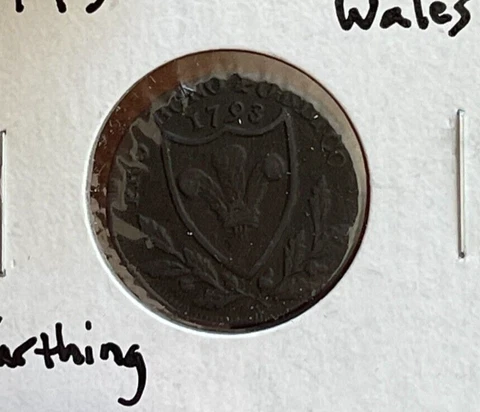 1793 Great Britain Farthing - South Wales  bg Cover
