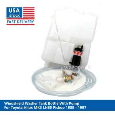 Bomba botella tanque lavadora parabrisas apta para camioneta Toyota Hilux MK3 LN85 1989-1997 Foto 1 de 3