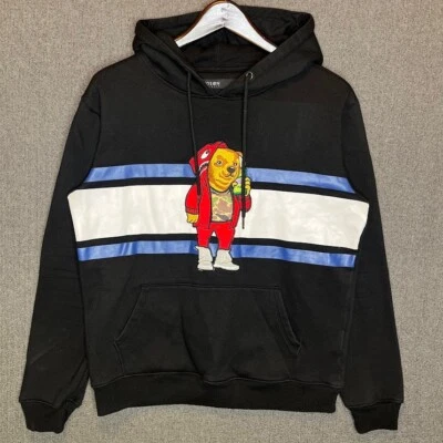 HUDSON Ropa Exterior Sudadera con Capucha Oso Bordado Ropa de Calle Pullover Negro M Para Hombre’s Foto 1 de 4