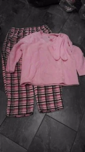 NUEVO CON ETIQUETAS ROSA K MUJER PLUS ACOGEDOR JUEGO DE PIJAMA DE LANA XL 2X - Imagen 1 de 1