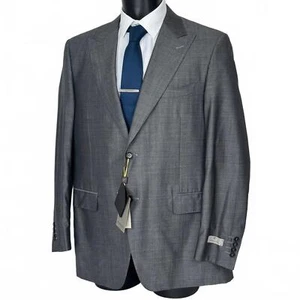 Canali Italy Seide Wolle Retro Style Formal Blazer Jacke 44R - Bild 1 von 13