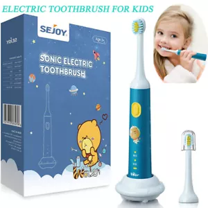 Spazzolino Elettrico per Bambini con Timer e 2 Testine Sonic Smart Ricaricabile - Foto 1 di 10