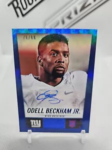 Odell Beckham 2014 Score BLUE ROOKIE AUTO SSP /99 RC Giants COLOR MATCH Dolphins - Picture 1 of 2