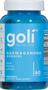 Goli Nutrition KSM-66® Ashwagandha Gummies, gemischtes Beerengeschmack, 300 mg, 60 Stück - Bild 1 von 8