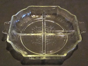 Indiana Glass Lorain "Basket" Crystal Relish - Picture 1 of 1