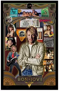 Jon Bon Jovi Poster Tribute Poster - 11x17" Vivid Colors - Picture 1 of 4
