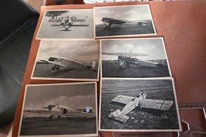 Six Vintage Advertising Cards - Junkers All Metal Planes - 1930s? - Picture 1 of 5