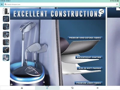 funda de viaje bolsa de golf con ruedas Foto 1 de 3