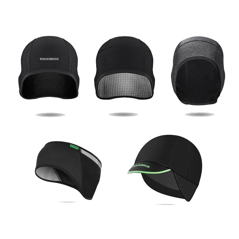 Fahrrad-Unterziehmütze Für Herren – Winddicht, Wärmend, Für Unter Den Helm (schwarz) – Perfekt Für Winter-Radeln, Laufen & Skifahren