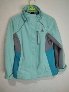 Reebok Girl's Lightweight Full Zip Jacket In Mint Size Medium (10-12) - Picture 1 of 8