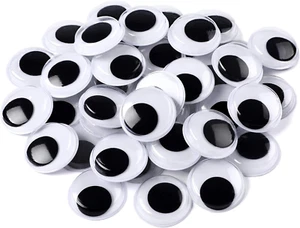 200 Pieces Wiggle Eyes Self Adhesive Black White Googly Eyes for DIY Crafts Deco - Picture 1 of 6