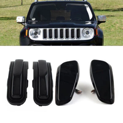 LED Dynamic Side Marker Light Rearview Mirror For Jeep Renegade 2015-2022 - Image 1 of 4