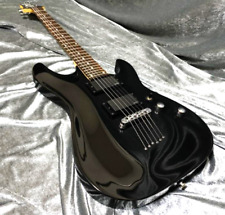 SCHECTER Diamond Series OMEN-6 BLACK EMG Used Electric Guitar F/S From Japan M for sale
