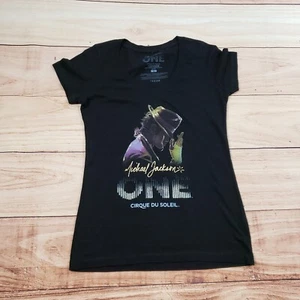 Michael Jackson One Shirt Womens Small Black Purple Cirque Du Soleil Ladies - Picture 1 of 8