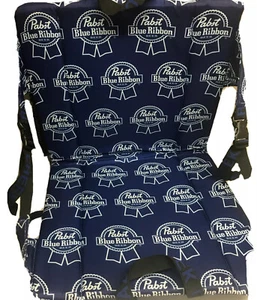 Crazy Creek Products - Pabst Blue Ribbon-Portable Seat 15.5” Across. Blue& White - Picture 1 of 8