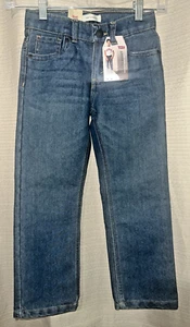 NWT Levis 514 Straight Leg Jeans Boys Size 5 Reg Blue - Picture 1 of 5
