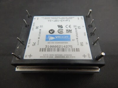 MÓDULO CONVERTIDOR VICOR VI-J21-CY/F1 DC/DC 12V 50W - VENDEDOR DE EE. UU. ENVÍO RÁPIDO Foto 1 de 2