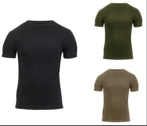 T-Shirt einfarbig Militär Athletic Fit Rothco 1713 1740 1747 - Bild 1 von 20