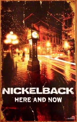 Póster de la gira NICKELBACK Here And Now edición limitada RARO + ¡Póster de rock BONUS! Get Rollin' Foto 1 de 3