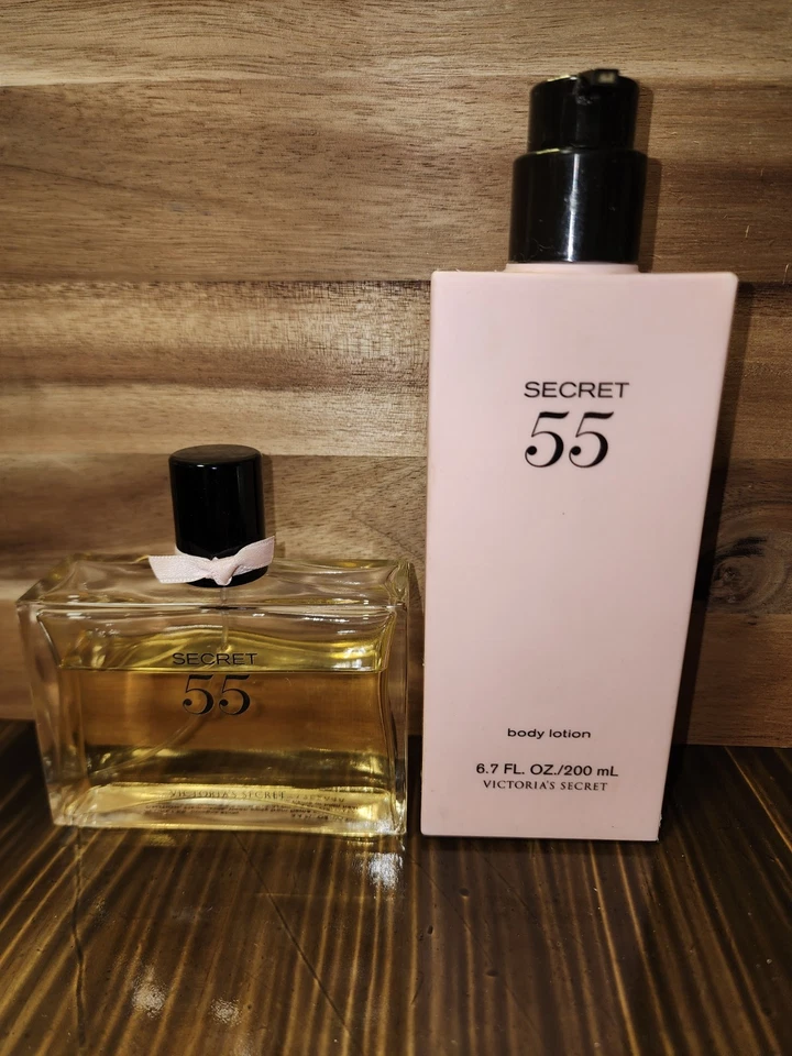 Raro Victoria's Secret 55 Perfume Y Loción Corporal Set 75% Cada uno Foto 1 de 4