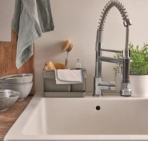 Snips Riordinello - Dispenser Sapone Cucina e Bagno 3in1, Set con Porta Spugne L - Foto 1 di 7