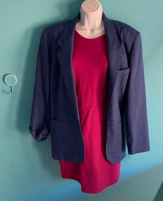 French Designer RODIER Linen Blazer Womens Size 42 Vintage Jacket Bright Blue - Image 1 of 4