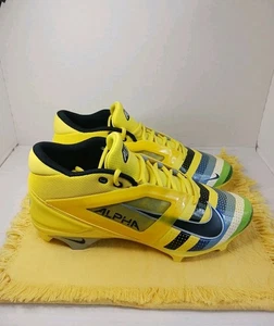 Nike Oregon Ducks Stomp Out Cancer Alpha Menace Pro 4 PE Cleats Men’s Sz 14 Wide - Picture 1 of 10