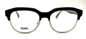 FENDI FE50068U FE 50068U Black/Silver Eyewear Frame Eyeglasses 52-19-150 - Picture 1 of 6