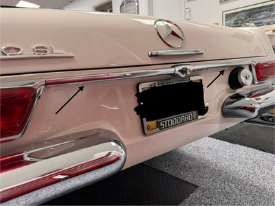 W113 Mercedes Benz 230SL 250SL 280SL Rear Trunk Panel Chrome Trim Left & Right - Image 1 of 4