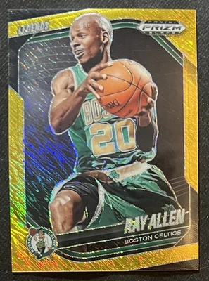 2024-25 Prizm Black Ray Allen Gold Shimmer /10 FOTL #273 Boston Celtics - Image 1 of 2