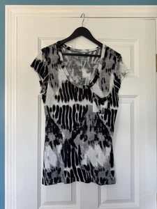 Camiseta blanca tie-dye de Calvin Klein para mujer talla grande - Imagen 1 de 3
