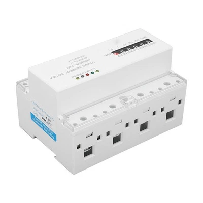 5‑100A Electric Meter Din Rail 3 Phase 4 Wire KWh Energy Electricity Power SG - Image 1 of 4