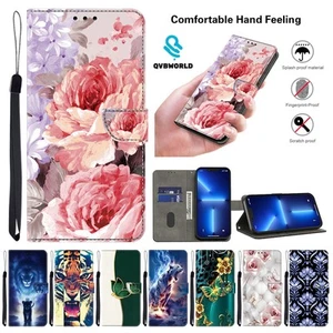 For Samsung A56 A16 A14 A34 A55 A54 A13 Luxury Painting Wallet Stand Phone Cover - Picture 1 of 18