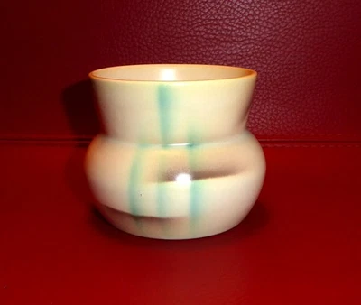 !!!! ART DECO BÜCKEBURG SCHÖNE VASE SPRITZDEKOR KERAMIK !!!! - Bild 1 von 3