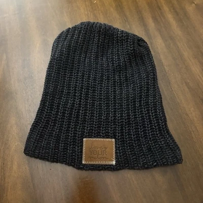 Love Your Melon Grey Black Heather Beanie Hat Warm Winter Fall Men’s Womens - Image 1 of 4