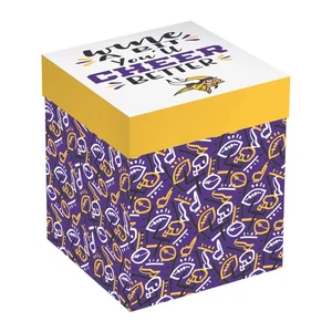 Minnesota Vikings, vino sin tallo en caja de 17 oz - Imagen 1 de 3