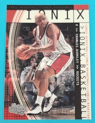 1999-00 Upper Deck Ionix #19 Charles Barkley Houston Rockets BASKETBALL Card L7 - Image 1 of 2