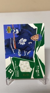 2003-04 Upper Deck Black Diamond Threads Mats Sundin Green /99 #DT-MS HOF