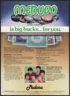 MENUDO - Original 1984 Trade print AD / poster _ Padosa _ Latin boy band
