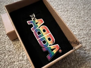 ABBA Official Limited Edition Rainbow Heavyweight Keyring Voyage - Picture 1 of 3