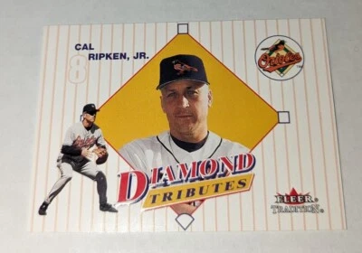 2001 Fleer Tradition Diamond Tributes #DT 8 Cal Ripken Jr. Insert Card MLB HOF - Image 1 of 2
