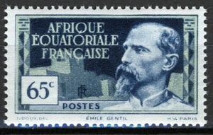 Francés AEF 1937, 65c Emile Gentil (1866-1914), MNH, YV 47 - Imagen 1 de 1