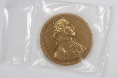 1797 George Washington Sansom Presidencia Renunciada Medalla Bronce 40mm #605 Foto 1 de 2