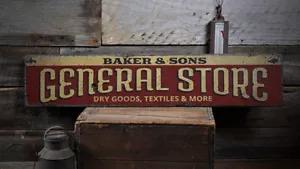 General Store Decor, Custom Store Sign -Distressed Wooden Sign - Picture 1 of 1