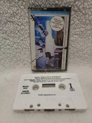 ELTON JOHN Live In Australia MCAC28022 Cassette Tape - Image 1 of 4