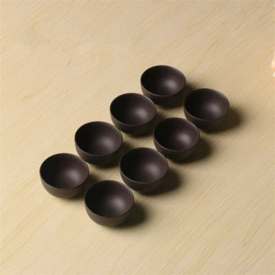 8 tazas de té 20 ml taza de té chino Kungfu taza de té real Yixing Zisha taza de té arcilla púrpura Foto 1 de 4