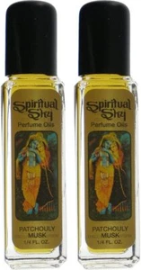 (2-Pack) Patchouli Musc Huile Parfumée - Spiritual Sky - 1/4 Once Bouteille - Picture 1 of 3