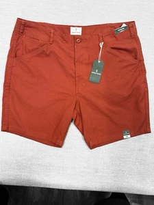 Mutual Weave Shorts Mens 38 Burnt Orange Walking Cotton Blend Stretch Pockets - Picture 1 of 10