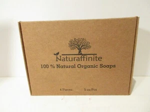Natural Bar Soap Skin & Body Cleansing Soap with Natural & Organic Gift Set of 4 - Picture 1 of 4